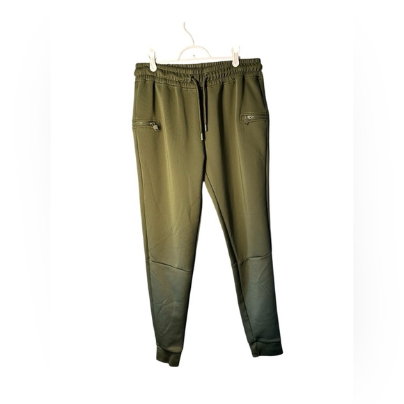 Born Tough Joggers Men’s Large Olive Green Tapered Pants - Picture 1 of 7